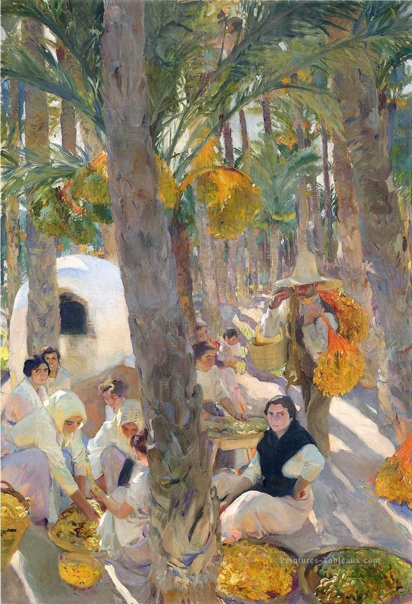 El Palmeral peintre Joaquin Sorolla Peintures à l'huile